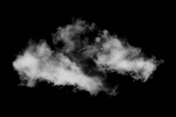 istock Cloud isolated on black background,Textured Smoke,Abstract black 1496934715