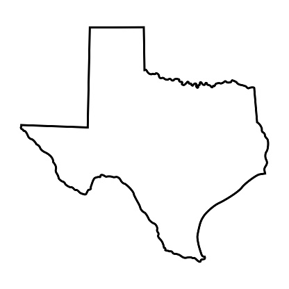 vector of the Texas map