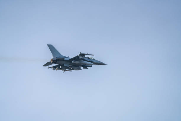 istock F-16 Fighting Falcon fighter jet by lockheed martin 1496942124