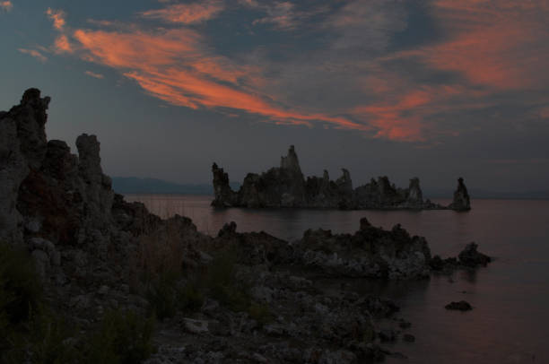 Mono Lake, California Mono Lake, California has saline from ancient times, forming eerie tufa towers. Mono Lake stock pictures, royalty-free photos & images
