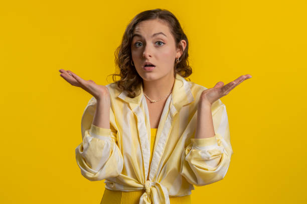 istock Woman raising hands in indignant expression ask why what reason of failure demonstrating disbelief 1496947452