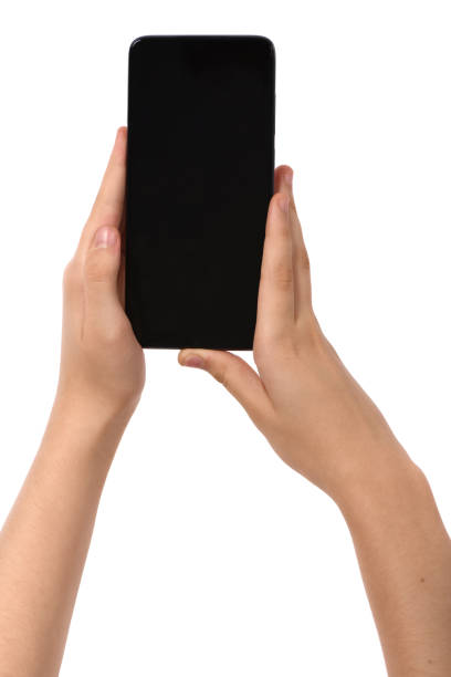 istock Man hand holding black smartphone 1496950490