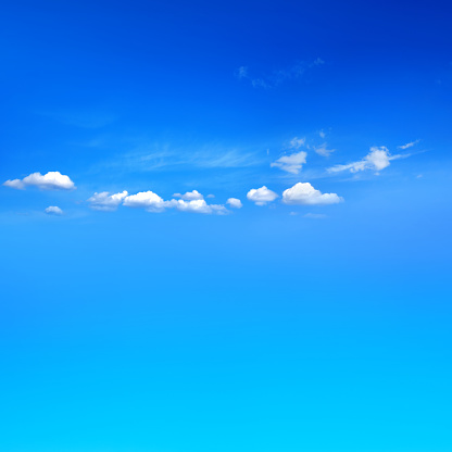 Empty blue sky with clouds for backgrounds