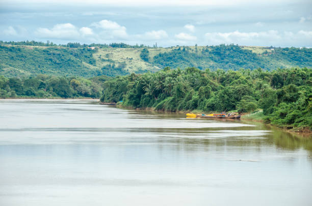 istock River with lush green  banks 1496971505