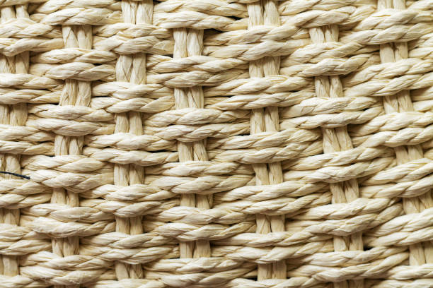 istock Texture background of wicker straw basket close-up 1496974976