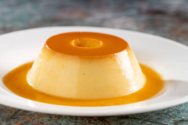 istock Condensed milk pudding. Brazilian traditional dessert. 1496977157