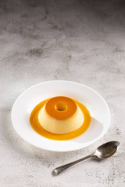 istock Condensed milk pudding. Brazilian traditional dessert. 1496977202