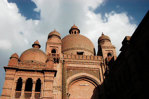 Pakistan, Lahore - March 27, 2005: Lahore Museum architectural detail - Horizontal view