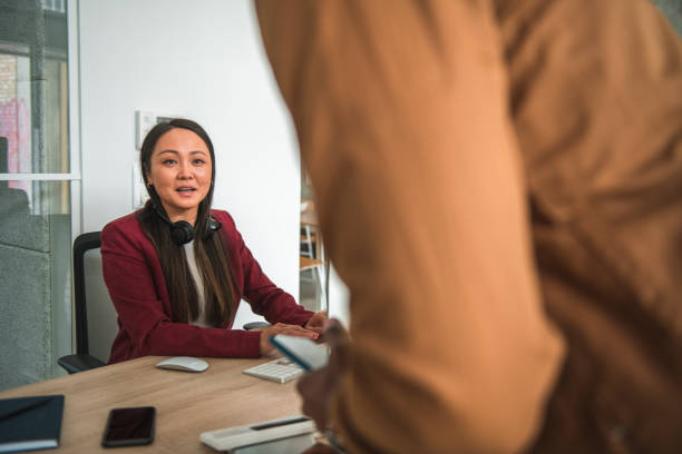 istock Asian Female Secretary At Work 1496985880