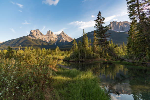 istock Scenic area in Canmore, Banff National Park area, Three Sisters 1496986695