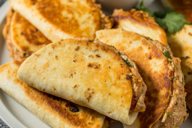 istock Homemade Mini Chicken Quesadillas 1496989666