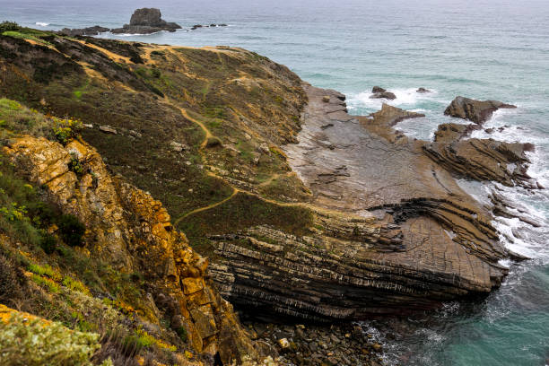 istock Beautiful cliffs with beautiful rocks and brave Atlantic Ocean 1496991193