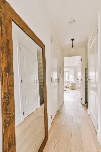 istock a large mirror in a hallway of a home 1497000972