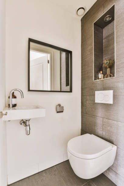 istock a bathroom with a toilet sink and a mirror 1497001006