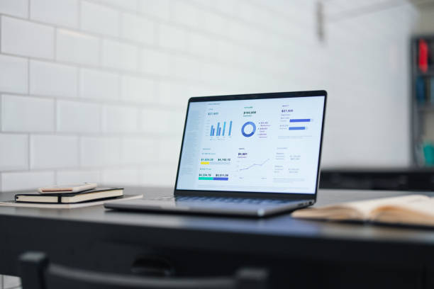 istock Home Office Desk With Laptop Computer, Smartphone And Notebooks 1497005876