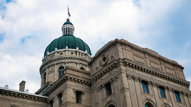 istock Indiana State Capitol building dome in Indianapolis, Indiana 1497006106