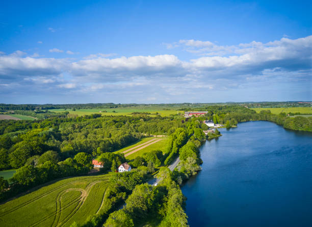 istock Aerial view of landscape one summer day 1497007936