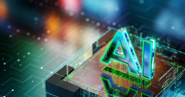 istock The Power of Artificial Intelligence. Transforming Industries and Customer Service. A Look into the Future. Futuristic glowing AI icon processing texts and commands over CPU. CGI 3D render 1497009442
