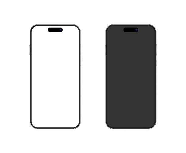 istock Realistic Smartphone with Blank Screen. Telephone mockup. Mobile Phone Template. Copy Space 1497012710