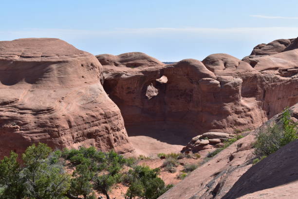 istock Arches National Park Utah Red Rocks Blue Sky Canyon 1497016648