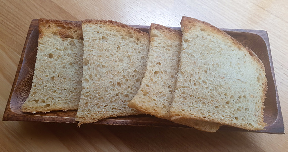 Vegan organic sliced bread