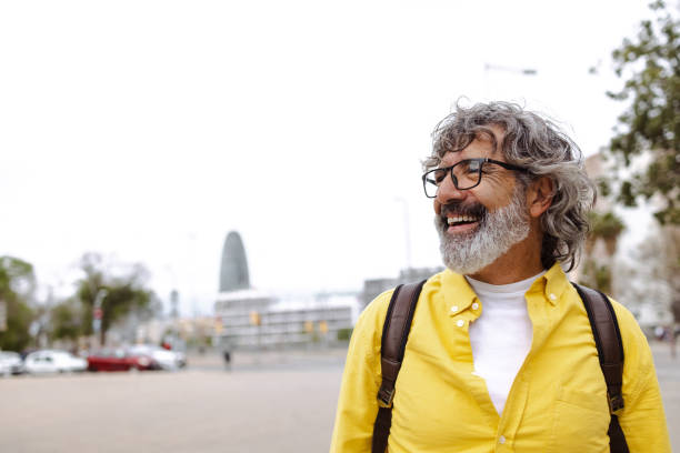 istock Good looking mature man on the street 1497023334