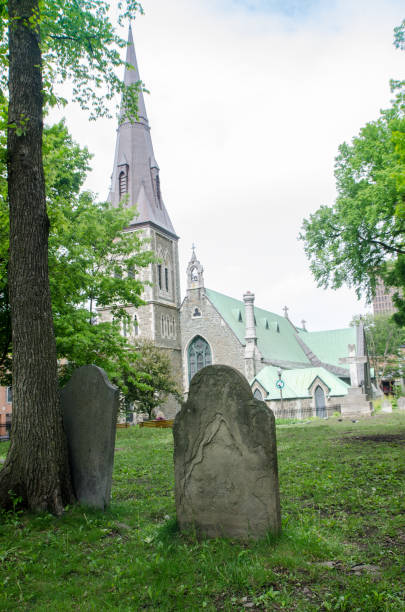 istock Old tombstone in St. Matthews cemetery 1497028943