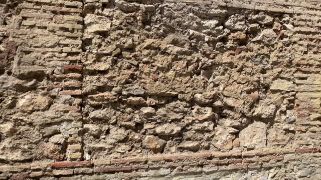 Very deteriorated brick wall
