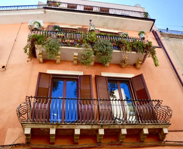 Taormina is a Medieval hilltop town on the east coast of Sicily which sits near Mount Etna, an active volcano.
