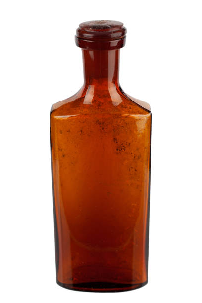 istock Retro vintage apothecary brown glass bottle 1497042980