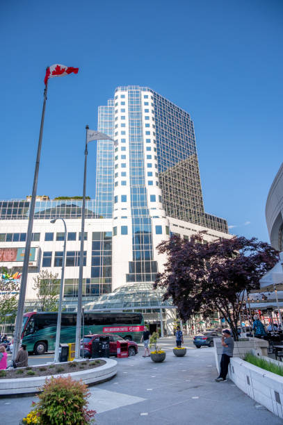 canadá lugar, vancouver - pan pacific hotel fotografías e imágenes de stock