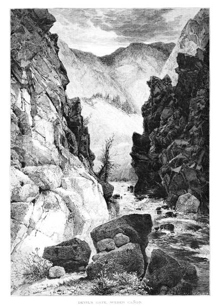 istock Weber Canyon Devil's Gate, Sierra Nevada Mountains , Utah, United States, Geography 1497054448