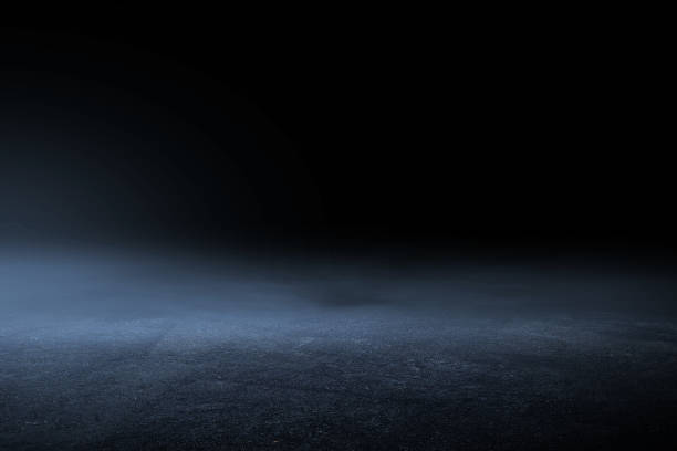 istock 3D Rendering Asphalt surface, racetrack of fog on a black background 1497065917
