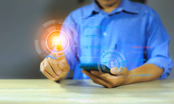 istock Controlling a car with smartphone concept. system pairs smartphones with car systems.
IOT smart home technology, smart digital lifestyle home automation control online via mobile app. 1497066937