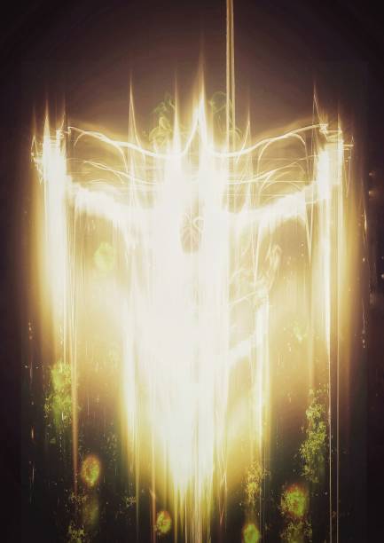 istock 3d illustration of an abstract firebird flapping its wings in the dark 1497067011