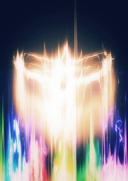 istock 3d illustration of an abstract firebird flapping its wings in the dark 1497067029