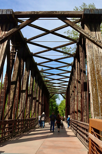 Popular trail that once was a railroad bridge