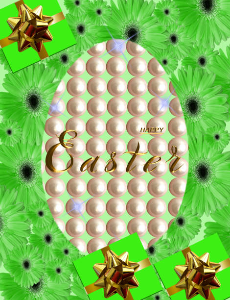 Happy easter! Card or Internet banner on Easter. Also can be used as flyer with discounts, 3d illustration