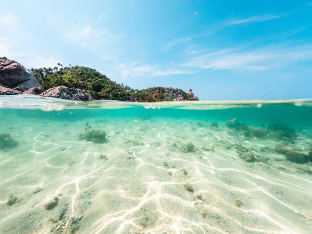 istock Underwater ripple pattern ,Under the sea and beach at Koh Tao 1497084595
