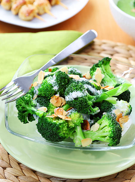 istock Broccoli salad with yogurt dressing and roasted almond 149708601