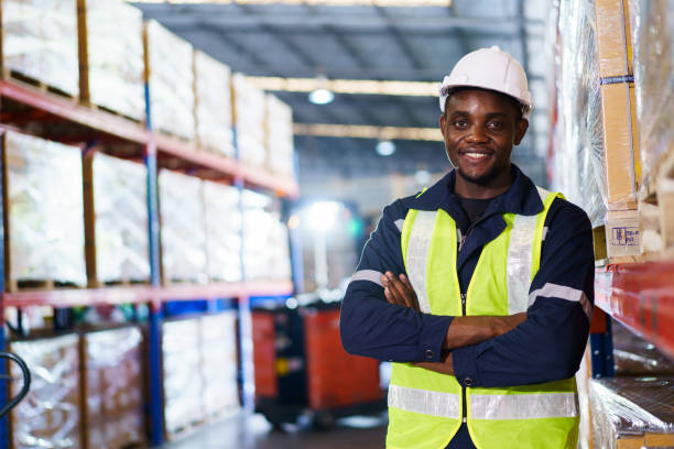 istock Portrait of warehouse worker. 1497091810