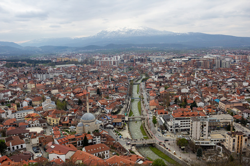 view of the prizren city kosovo