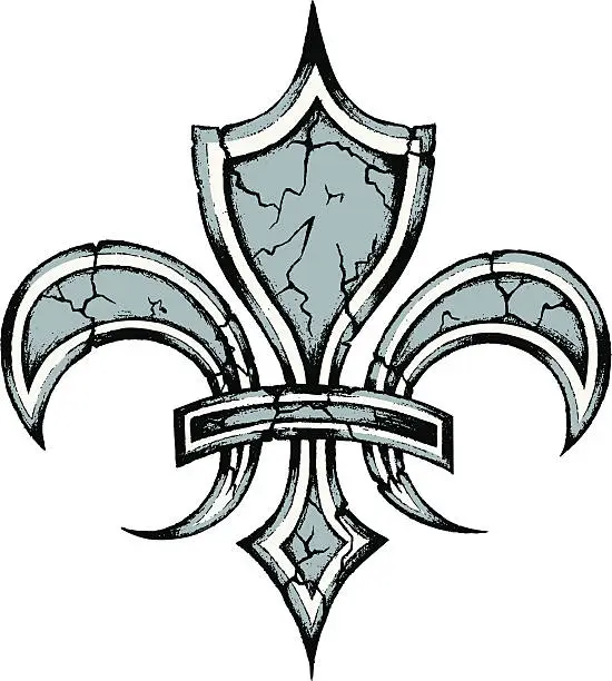 Vector illustration of fleur de lys symbol