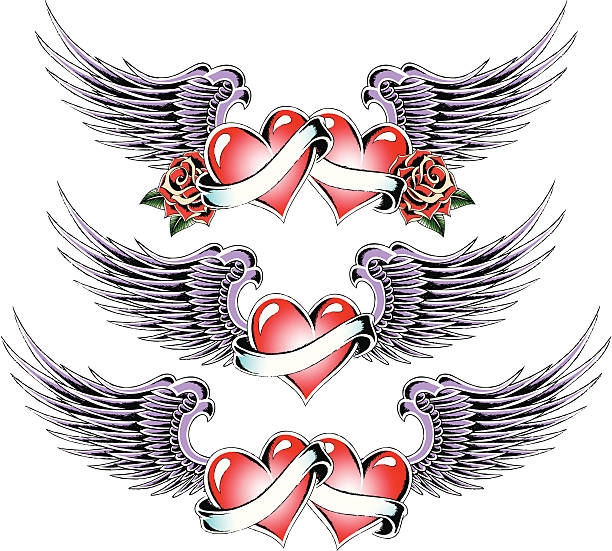 Heart Tattoo Design Stock Illustration - Download Image Now - Animal Wing, Heart Shape, Indigenous Culture - iStock Heart Tattoo Design Stock Illustration - Download Image Now - Animal Wing, Heart Shape, Indigenous Culture - iStock