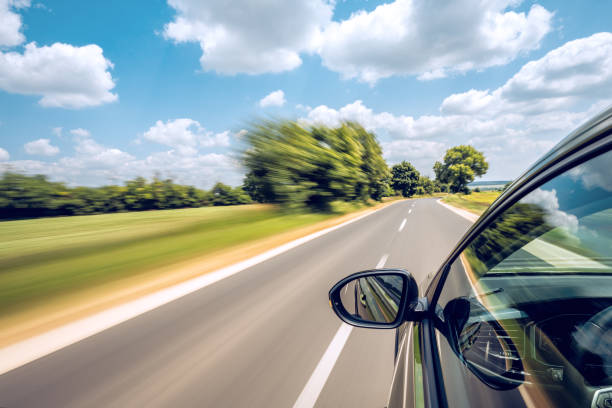istock A car is driving on the highway, the environment is blurred 1497105947