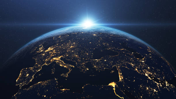 istock Sunrise above planet earth and Europe 1497113172