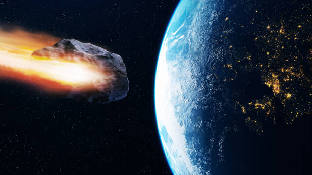 istock Asteroid towards planet earth in space 1497113176