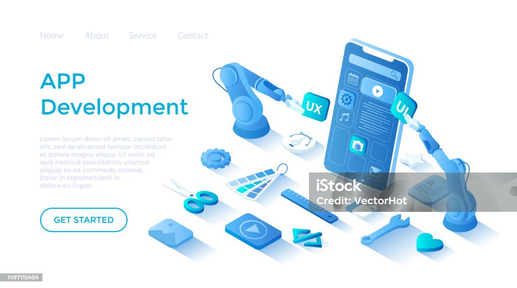 Mobile App Development Ui Ux Design Seo Optimization Adaptive Layout ...