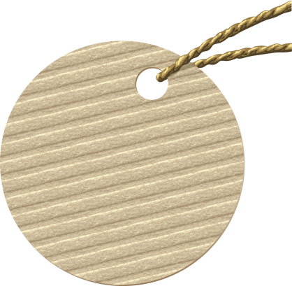 Tag Roud Round Cardboard Tag Stock Illustration - Download Image Now - Badge ...