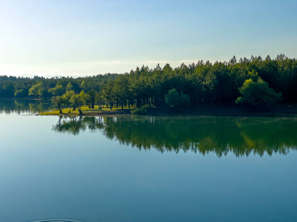 istock Spectacular lake reflections, mystical landscapes and spring texture in nature 1497119490